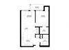 1 Bedroom Floor Plan